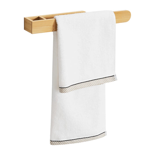 In And OutdoorMatch Handdoekrek Jormak - Voor Wandmontage - 38x5x4cm - Bamboe - Handdoekhouder - towel rack