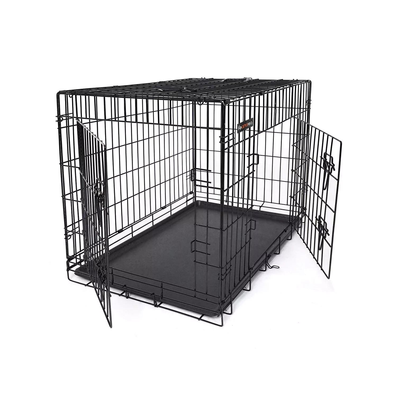 In And OutdoorMatch Hondenbench XXL Cecil - Bench voor honden - Opvouwbaar - Zwart - 58x91x64cm Dierenkooi