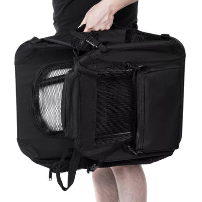 In And OutdoorMatch Hondenbench XXL deluxe Joska - Bench voor honden - Opvouwbaar - Zwart - 69x102x69cm Honden Bench