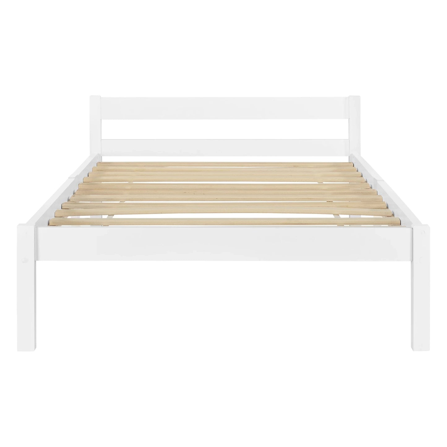 In And OutdoorMatch Houten Bed Celestino - Grenen - Met Bedbodem - 90x200 cm - Wit - Snelle montage Eén persoon slapen