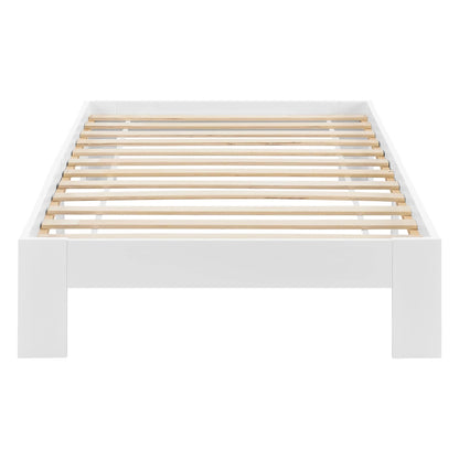 In And OutdoorMatch Houten Bed Jovani - Grenen - Met Bedbodem - 90x200 cm - Wit - Snelle Montage Eén persoon slapen