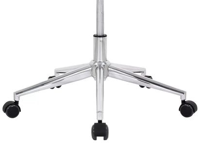 In And OutdoorMatch Luxe Bureaustoel Greta - Creme kunstleer - Met Rugleuning en Armleuning - In hoogte verstelbaar - Ergonomisch Bureaustoel