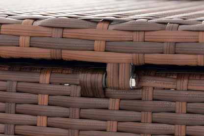 In And OutdoorMatch Rotan Opbergbox Oral - 125cm - Kussenbox - Tuinkussenbox - Waterdicht - Met deksel - Voor binnen & buiten - Tuinbox Garden Storage box