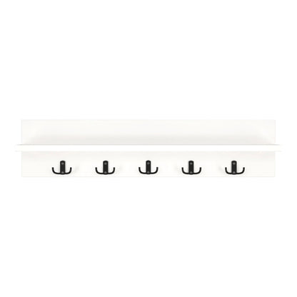 In And OutdoorMatch Wandkapstok Jannes - 80x11x18cm - Wit - MDF Kapstok