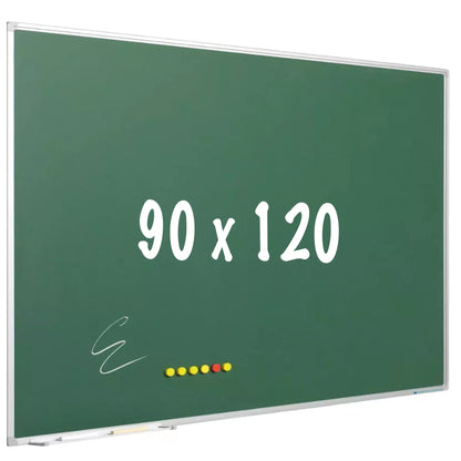 Krijtbord PRO Alvarez - Magnetisch - Schoolbord - Eenvoudige montage - Emaille staal - Groen - 90x120cm Krijtborden