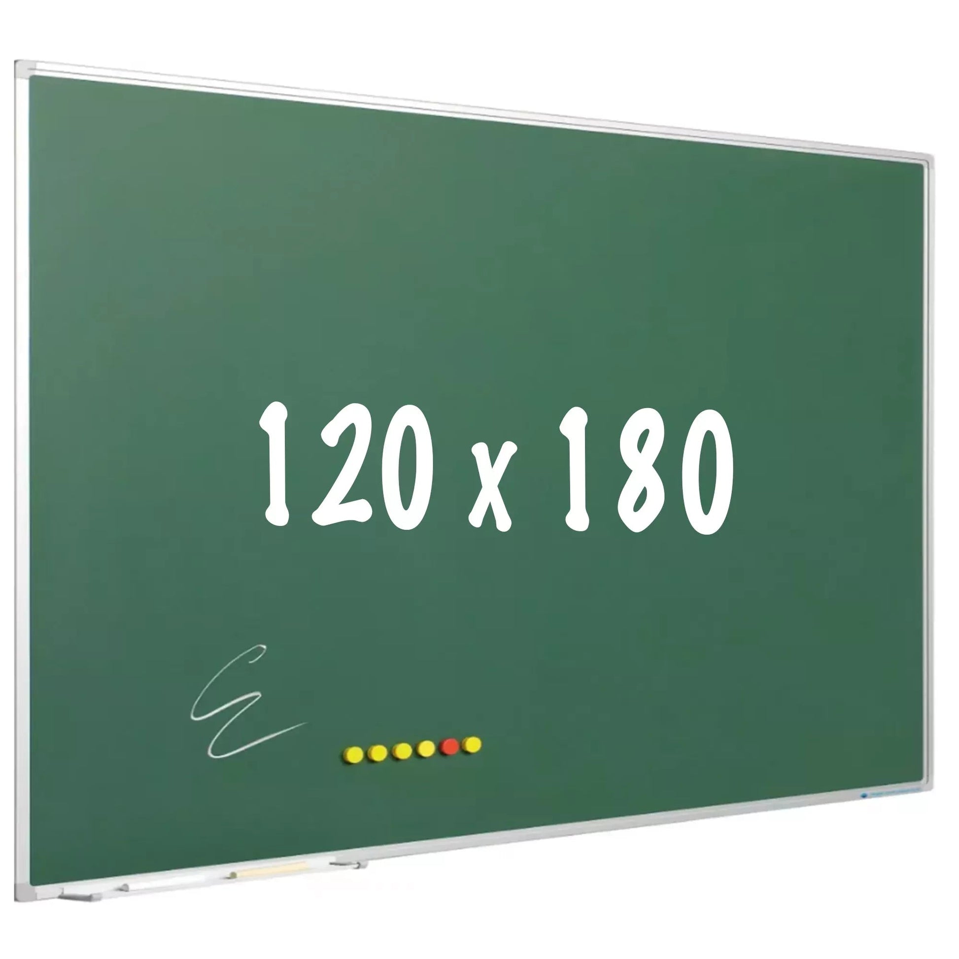 Krijtbord PRO Cooke - Magnetisch - Schoolbord - Eenvoudige montage - Emaille staal - Groen - 120x180cm Krijtborden