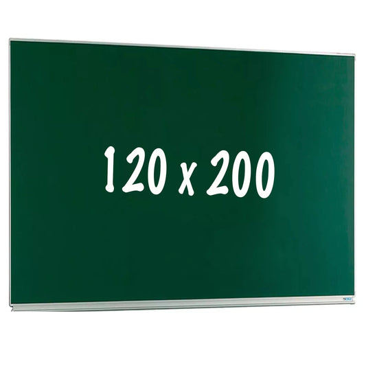 Krijtbord PRO Dollie - Magnetisch - Enkelzijdig bord - Schoolbord - Eenvoudige montage - Emaille staal - Groen - 120x200cm Krijtborden