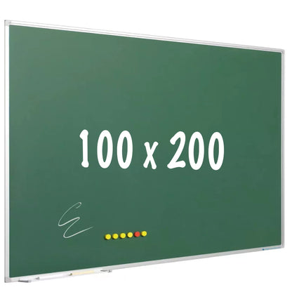 Krijtbord PRO Ellison - Magnetisch - Schoolbord - Eenvoudige montage - Emaille staal - Groen - 100x200cm Krijtborden