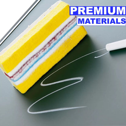 Krijtbord PRO Enrique - Magnetisch - Schoolbord - Eenvoudige montage - Emaille staal - Groen - 90x60cm Krijtborden