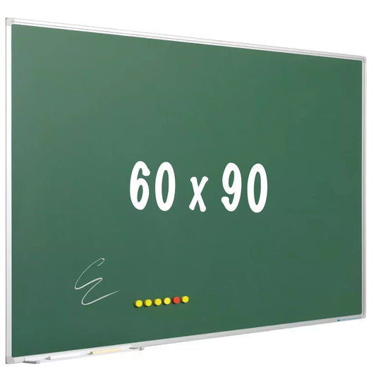 Krijtbord PRO Enrique - Magnetisch - Schoolbord - Eenvoudige montage - Emaille staal - Groen - 90x60cm Krijtborden