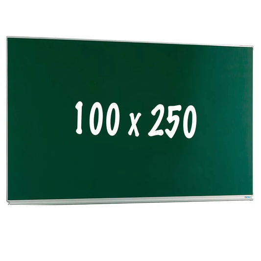 Krijtbord PRO Jamar - Magnetisch - Enkelzijdig bord - Schoolbord - Eenvoudige montage - Emaille staal - Groen - 100x250cm Krijtborden