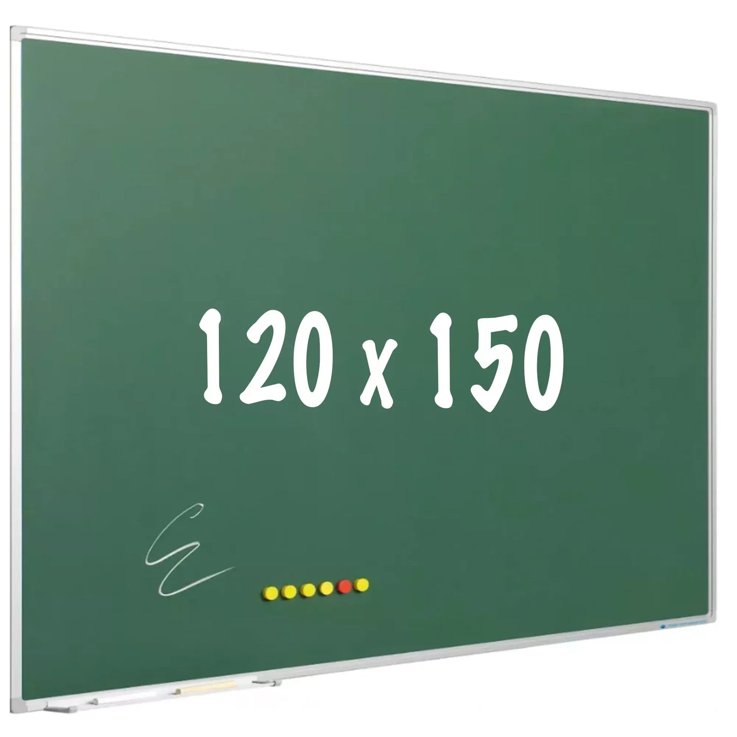 Krijtbord PRO Lidia - Magnetisch - Schoolbord - Eenvoudige montage - Emaille staal - Groen - 120x150cm Krijtborden