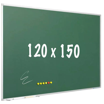 Krijtbord PRO Lidia - Magnetisch - Schoolbord - Eenvoudige montage - Emaille staal - Groen - 120x150cm Krijtborden
