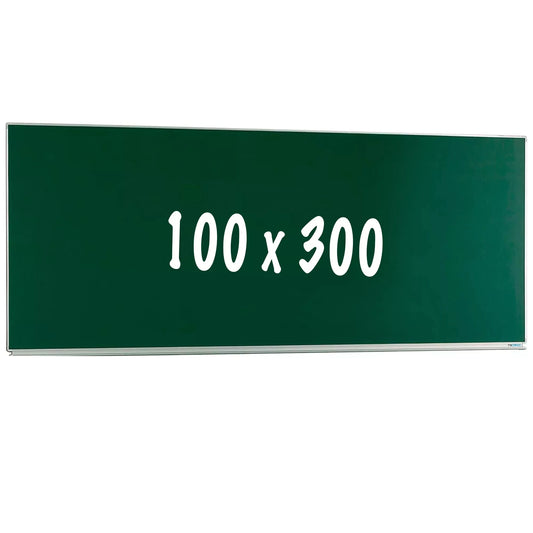 Krijtbord PRO Luna - Magnetisch - Enkelzijdig bord - Schoolbord - Eenvoudige montage - Emaille staal - Groen - 100x300cm Krijtborden