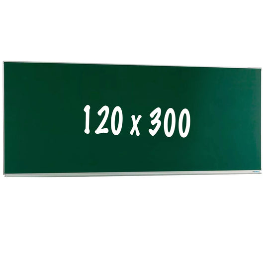 Krijtbord PRO Singleton - Magnetisch - Enkelzijdig bord - Schoolbord - Eenvoudige montage - Emaille staal - Groen - 120x300cm Krijtborden