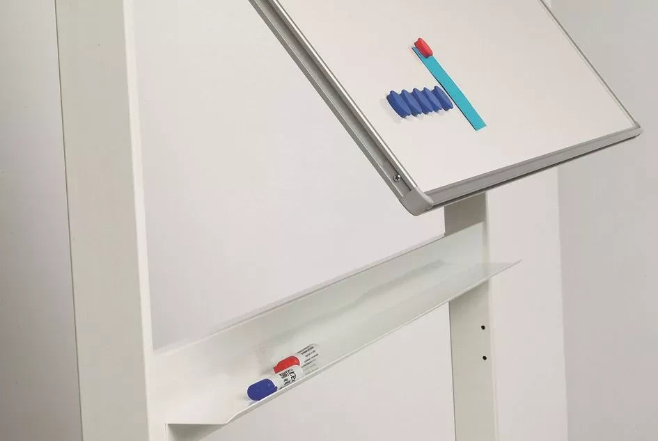 Mobiel whiteboard Bernard - Kantelbaar - Weekplanner - Maandplanner - Jaarplanner - Dubbelzijdig en magnetisch - 100x200cm Kantelbaar whiteboard