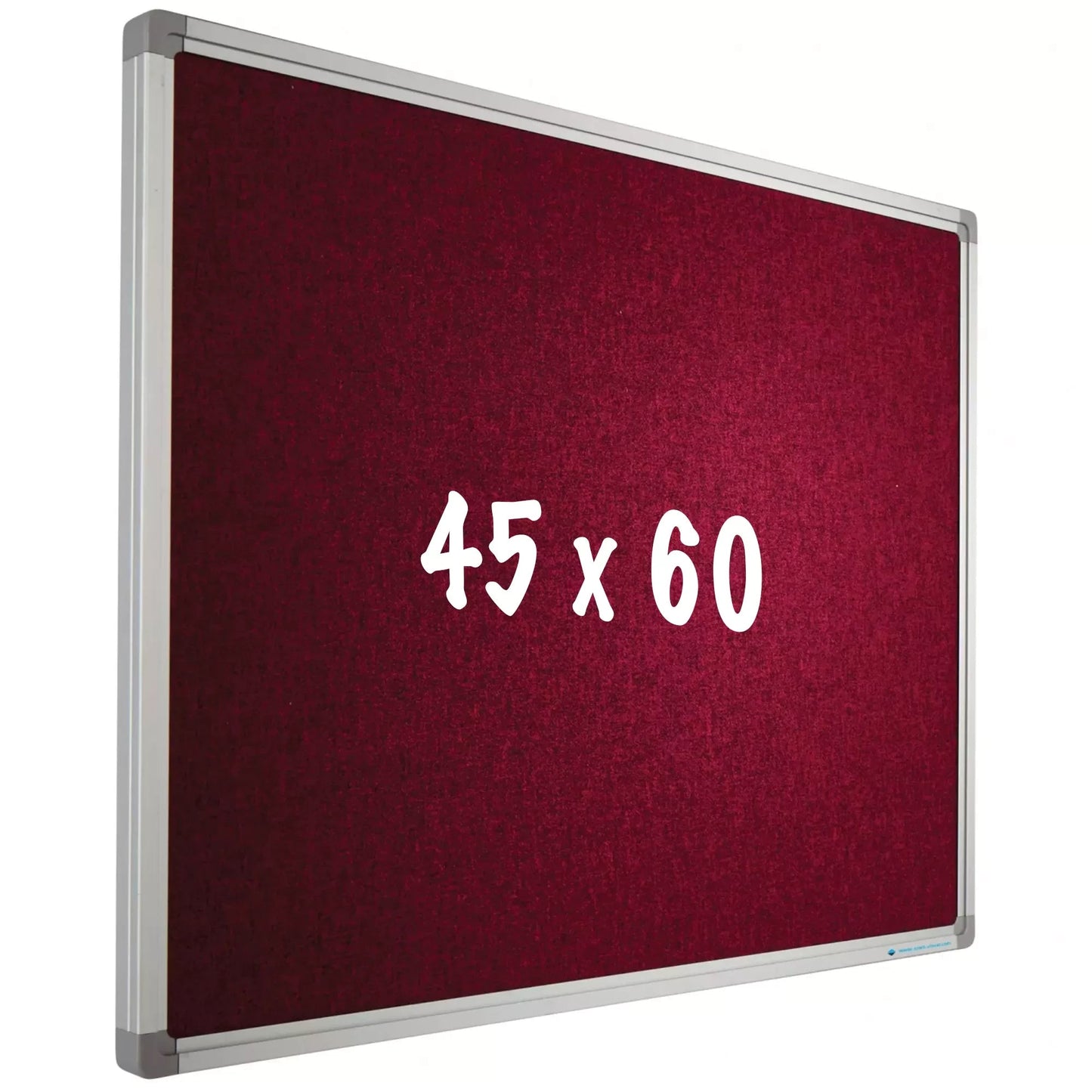 Prikbord Camira stof PRO Bennett - Aluminium frame - Eenvoudige montage - Punaises - Rood - Prikborden - 45x60cm prikbord