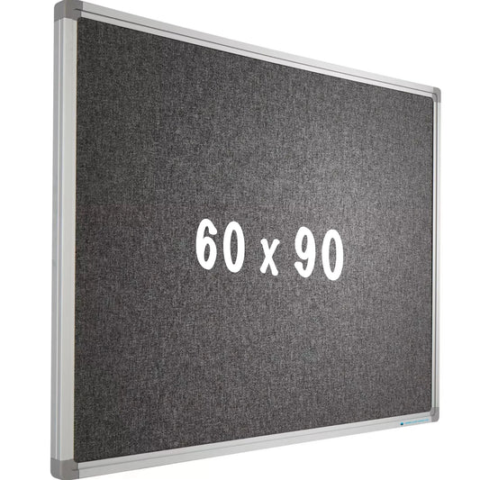 Prikbord Camira stof PRO Coleen - Aluminium frame - Eenvoudige montage - Punaises - Prikborden - 60x90cm prikbord