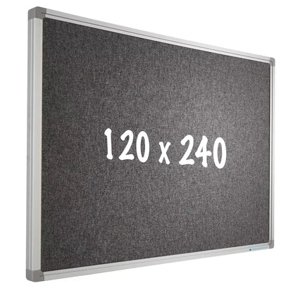 Prikbord Camira stof PRO Terrell - Aluminium frame - Eenvoudige montage - Punaises - Prikborden - 120x240cm prikbord