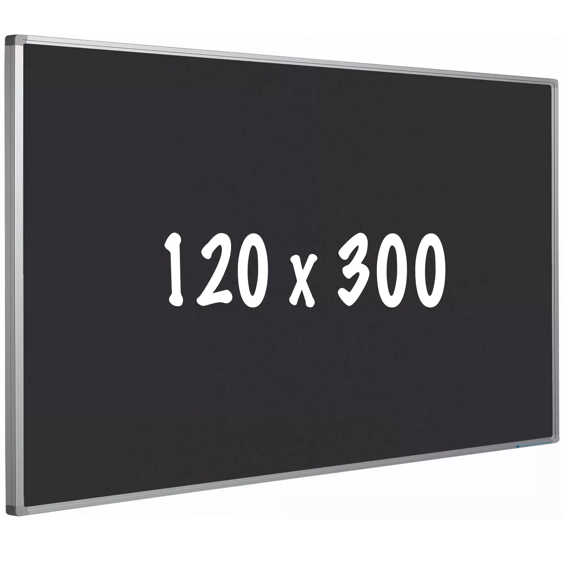 Prikbord kurk PRO Allison - Aluminium frame - Eenvoudige montage - Punaises - Zwart - Prikborden - 120x300cm prikbord