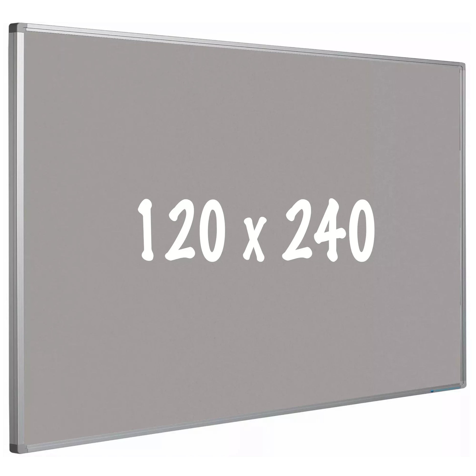 Prikbord kurk PRO Bowman - Aluminium frame - Eenvoudige montage - Punaises - Grijs - Prikborden - 120x240cm prikbord