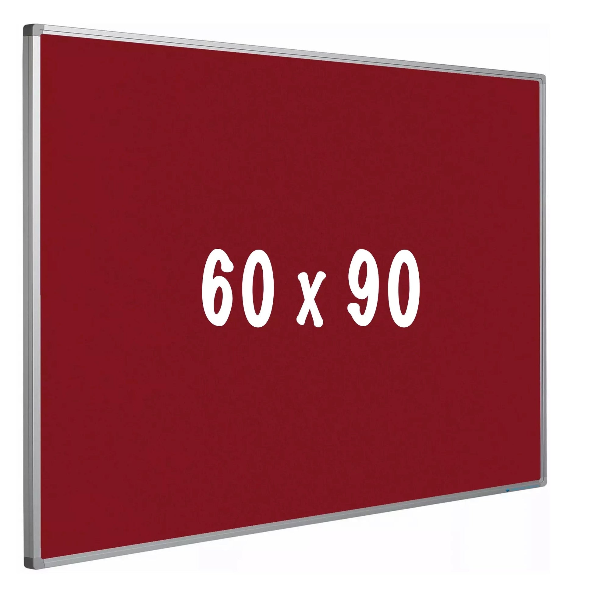 Prikbord kurk PRO Daugherty - Aluminium frame - Eenvoudige montage - Punaises - Rood - Prikborden - 60x90cm prikbord