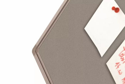 Prikbord kurk PRO Espinoza - Aluminium frame - Eenvoudige montage - Punaises - Grijs - Prikborden - 60x90cm prikbord