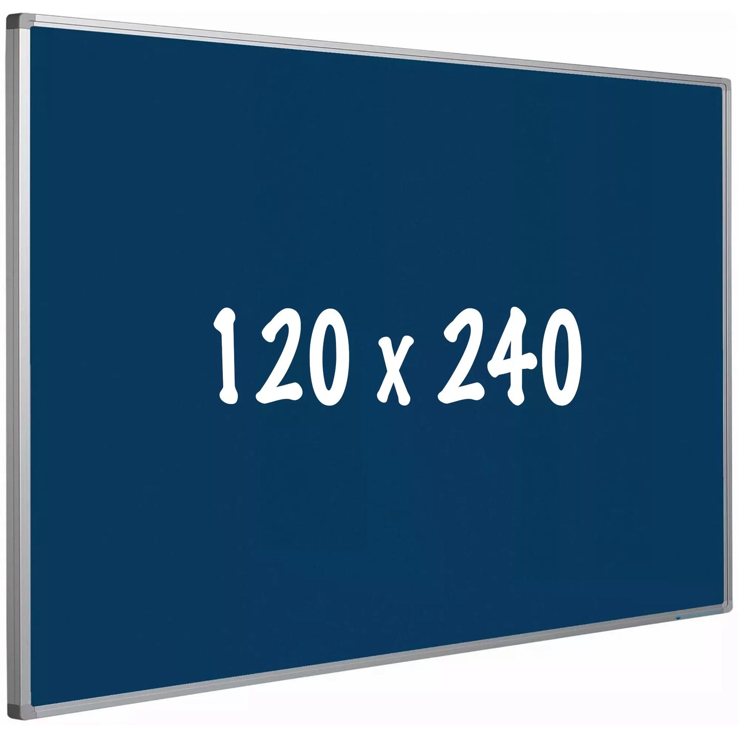 Prikbord kurk PRO Lyons - Aluminium frame - Eenvoudige montage - Punaises - Blauw - Prikborden - 120x240cm prikbord