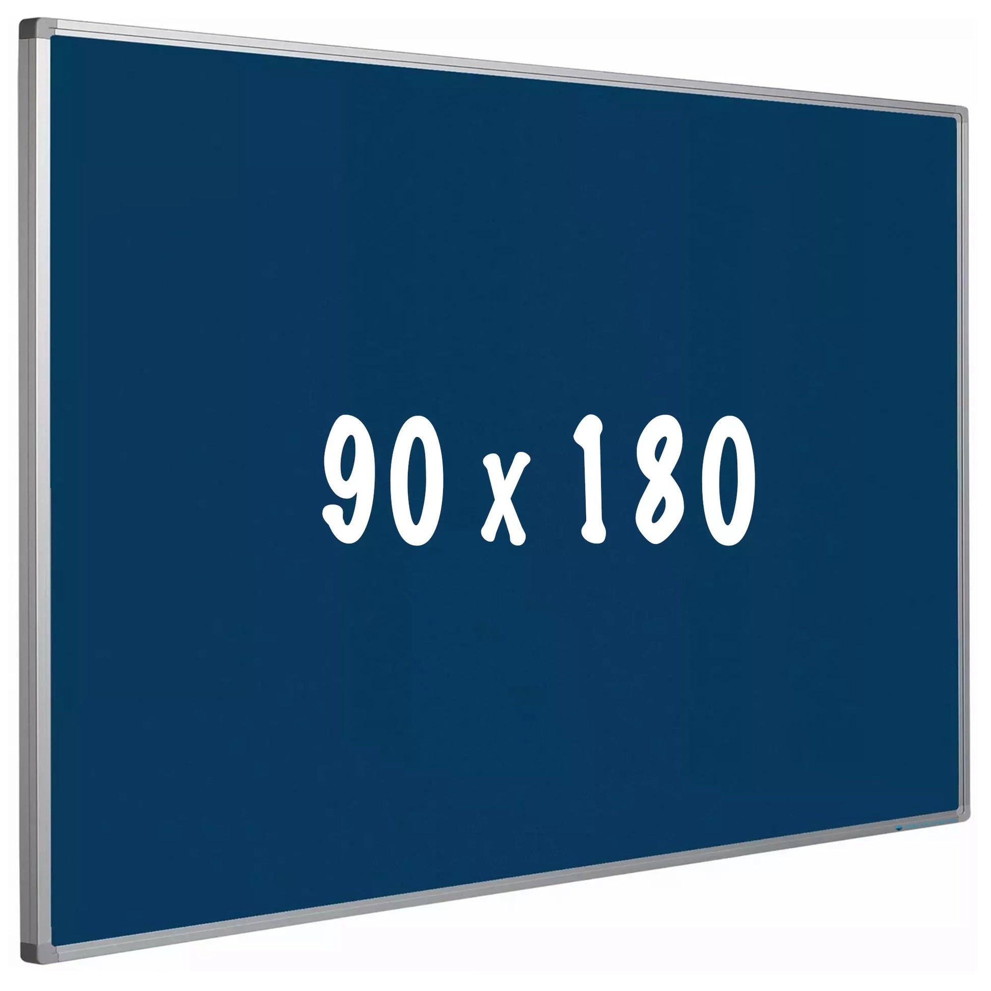 Prikbord kurk PRO Manning - Aluminium frame - Eenvoudige montage - Punaises - Blauw - Prikborden - 90x180cm prikbord