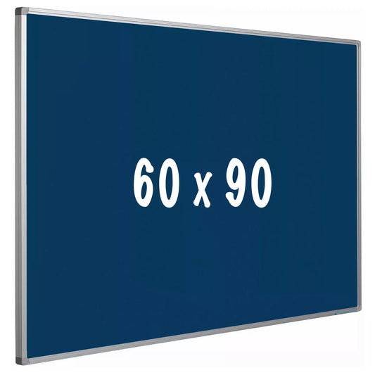 Prikbord kurk PRO Modesto - Aluminium frame - Eenvoudige montage - Punaises - Blauw - Prikborden - 60x90cm prikbord