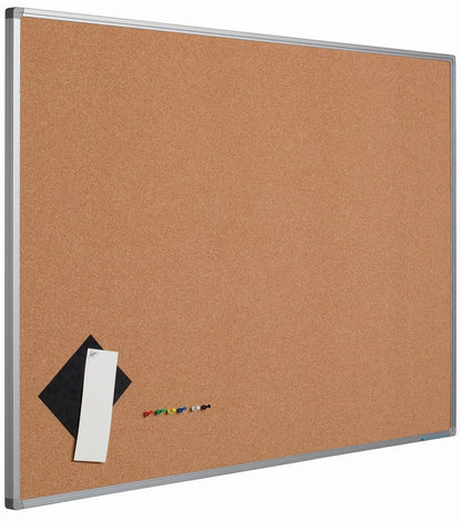 Prikbord kurk PRO Paul - Aluminium frame - Eenvoudige montage - Punaises - Prikborden - 90x180cm prikbord