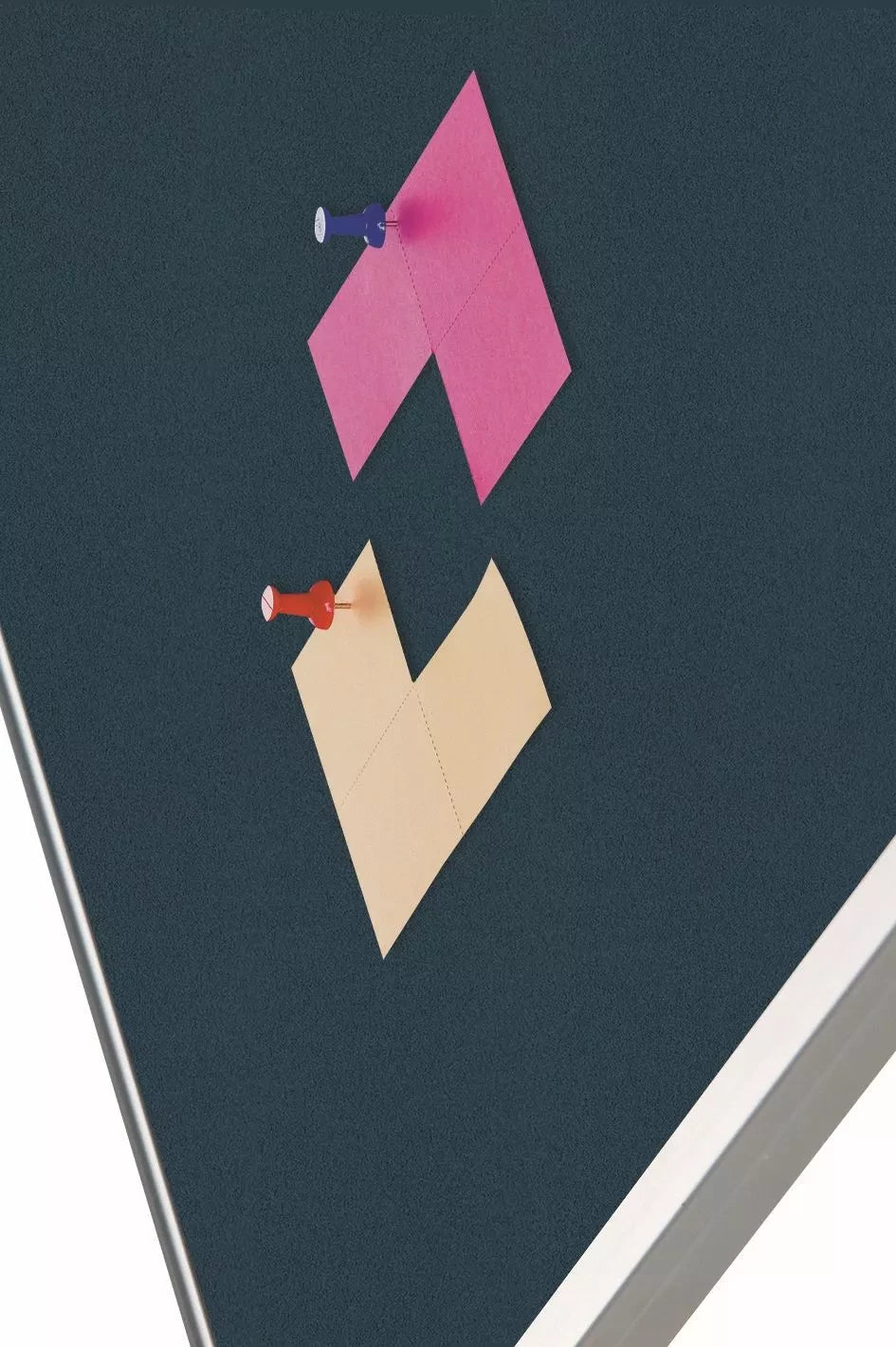 Prikbord kurk PRO Rena - Aluminium frame - Eenvoudige montage - Punaises - Blauw - Prikborden - 120x180cm prikbord