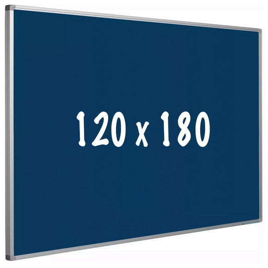 Prikbord kurk PRO Rena - Aluminium frame - Eenvoudige montage - Punaises - Blauw - Prikborden - 120x180cm prikbord