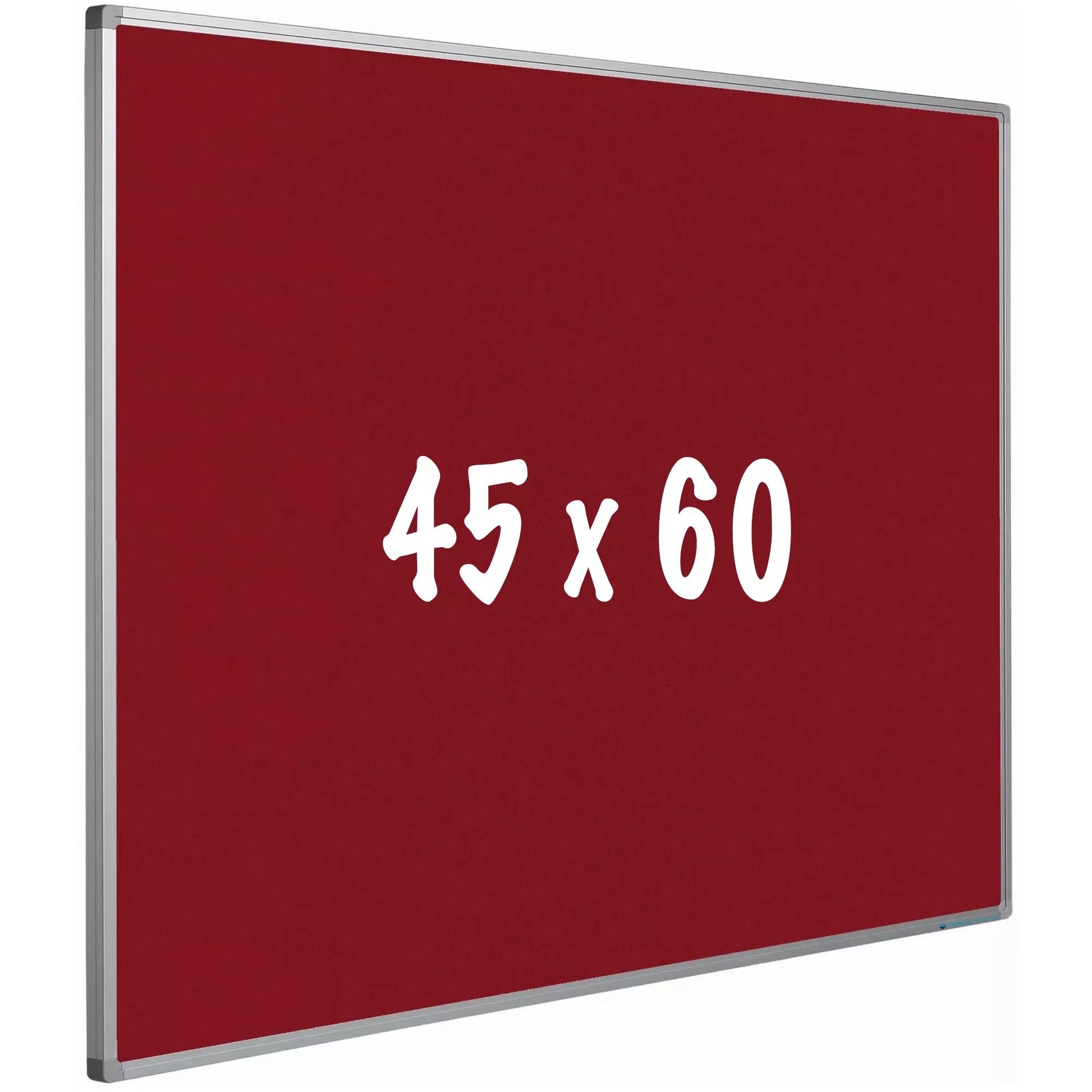 Prikbord kurk PRO Stan - Aluminium frame - Eenvoudige montage - Punaises - Rood - Prikborden - 45x60cm prikbord