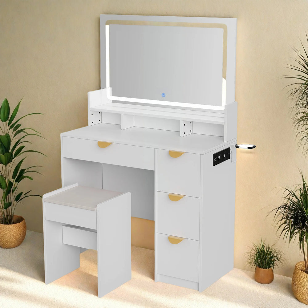 Make-up Tafel - Verlichte LED Spiegel - Wit