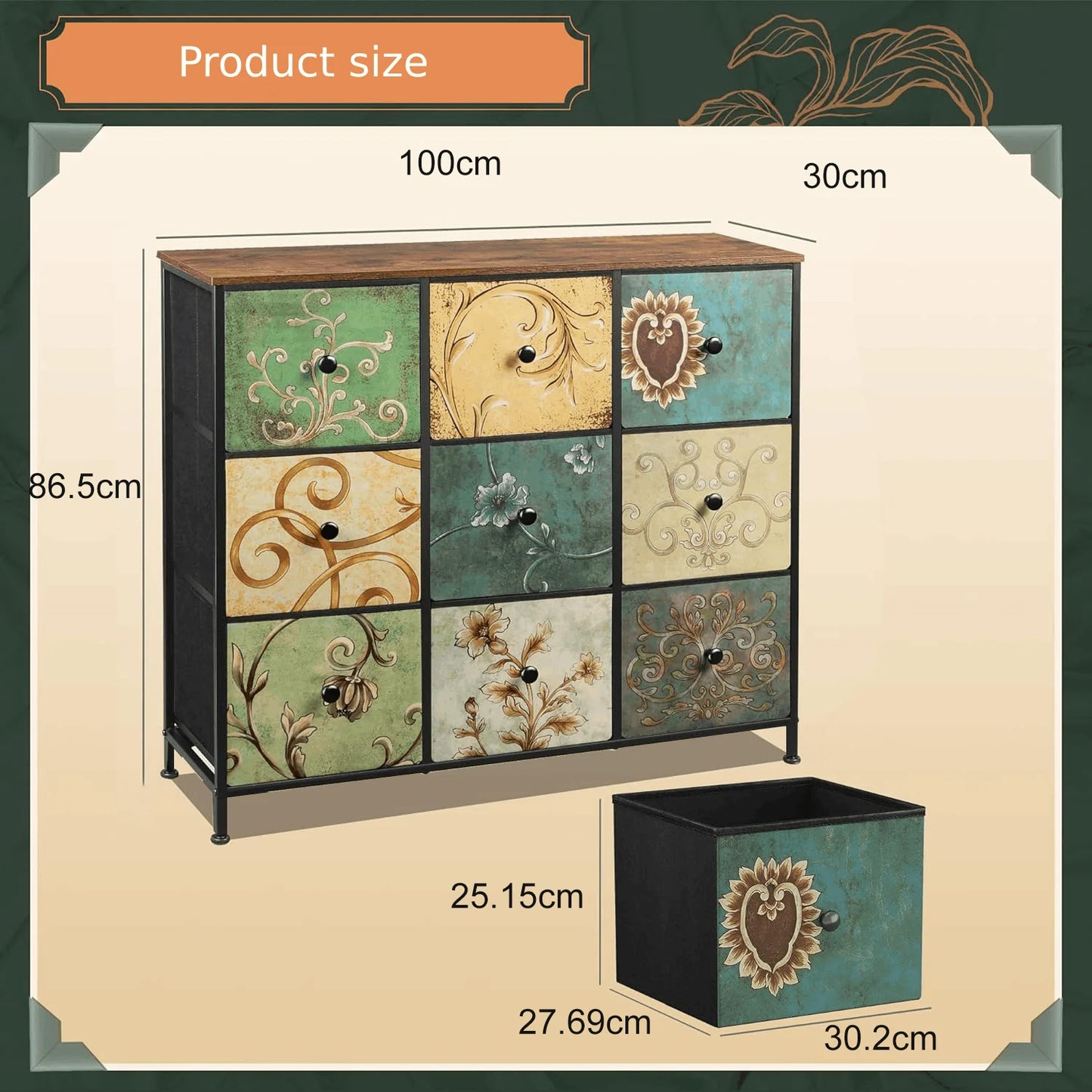 Houten Dressoir - Vintage - 100cm breed