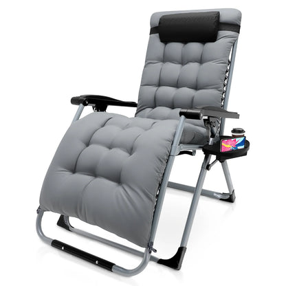Anti-Gravity Loungestoel - Verstelbaar - Grijs