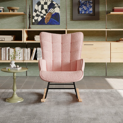 Schommelstoel - Roze - 68x75x92cm