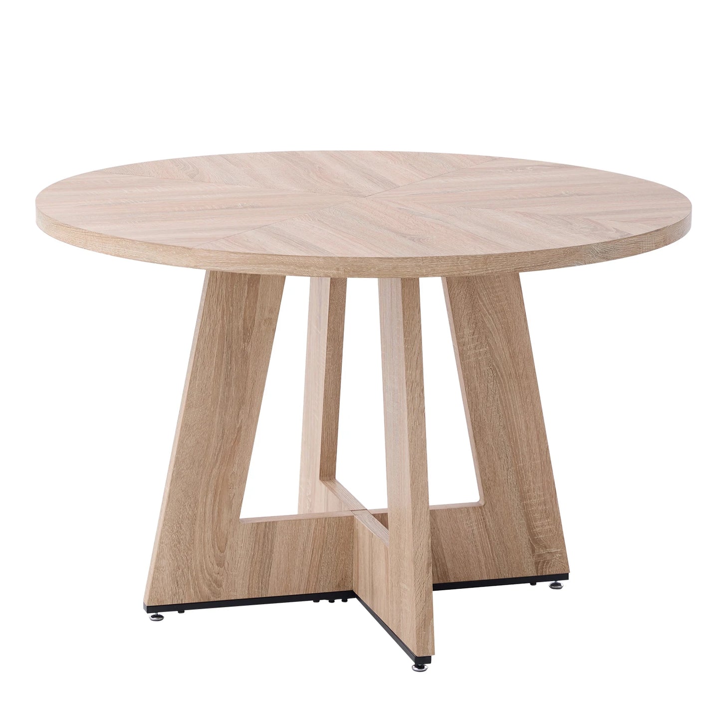 EGOONM Nordic Round Table Solid Wood Dining Table Library Center Medieval Rounded Table Balcony Living Room Home Furniture 120cm