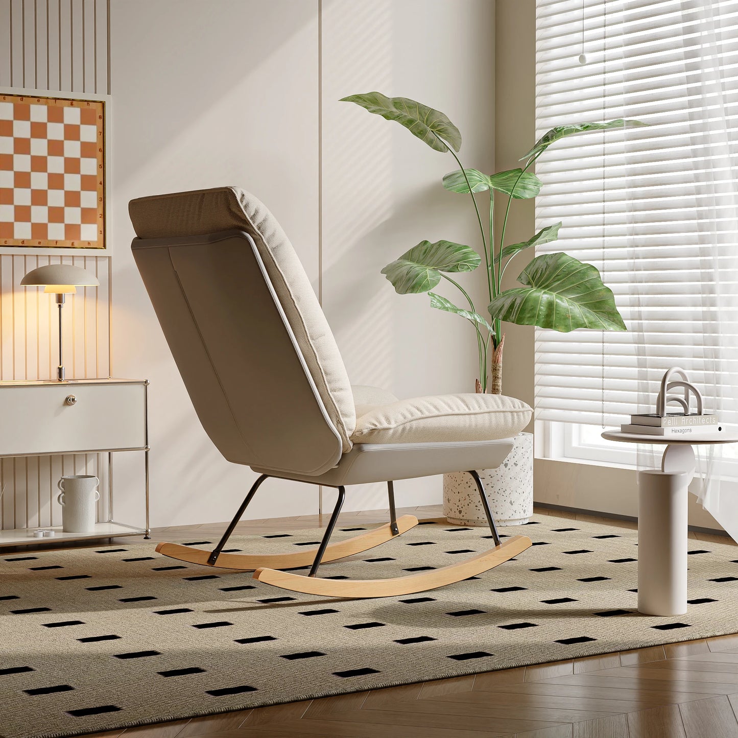 Reclinerstoel - Comfortabele Rugleuning - Beige