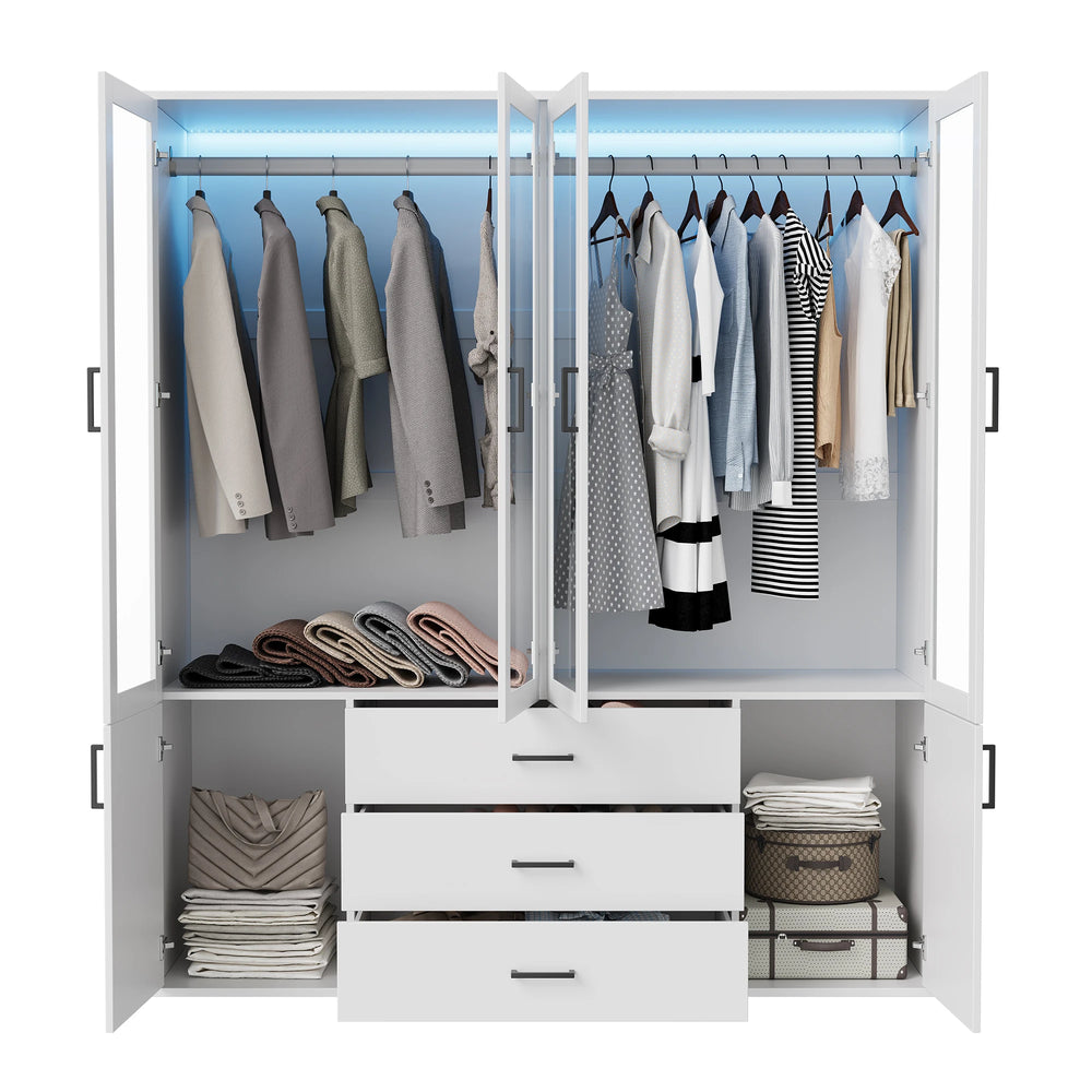 Houten Kast - 3 Ontwerpen - 53x10x60cm, Wit