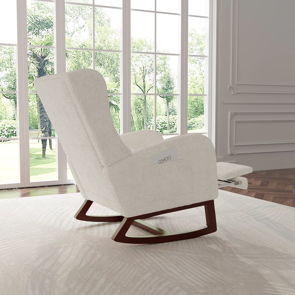 Reclinerstoel met Voetsteun - Gebroken Wit