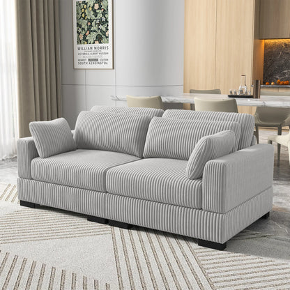 Tweezits Sofa - Gestoffeerd - Grijs
