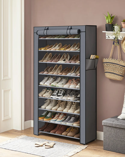 SONGMICS shoe rack 10-level shoe cabinet for up to 40 pairs of shoes