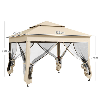 Mobiele Overkapping - Partytent - 3x3m - Beige