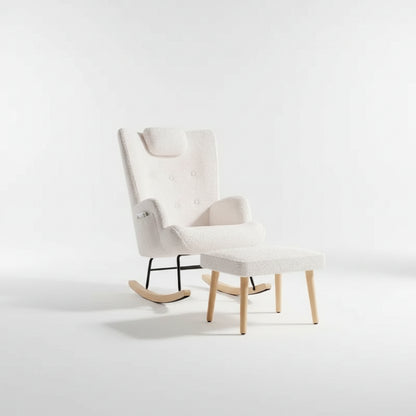 Reclinerstoel met Voetbank - Comfortabele Zitting - Wit