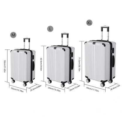 3-delige Koffer Set - Zilver - 51/61/71 cm