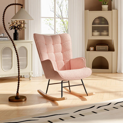 Schommelstoel - Roze - 68x75x92cm