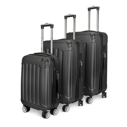 Koffer Set - 3-delig - Met Dubbele Wielen en Praktische TSA Sloten
