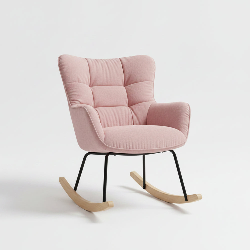 Schommelstoel - Roze - 68x75x92cm